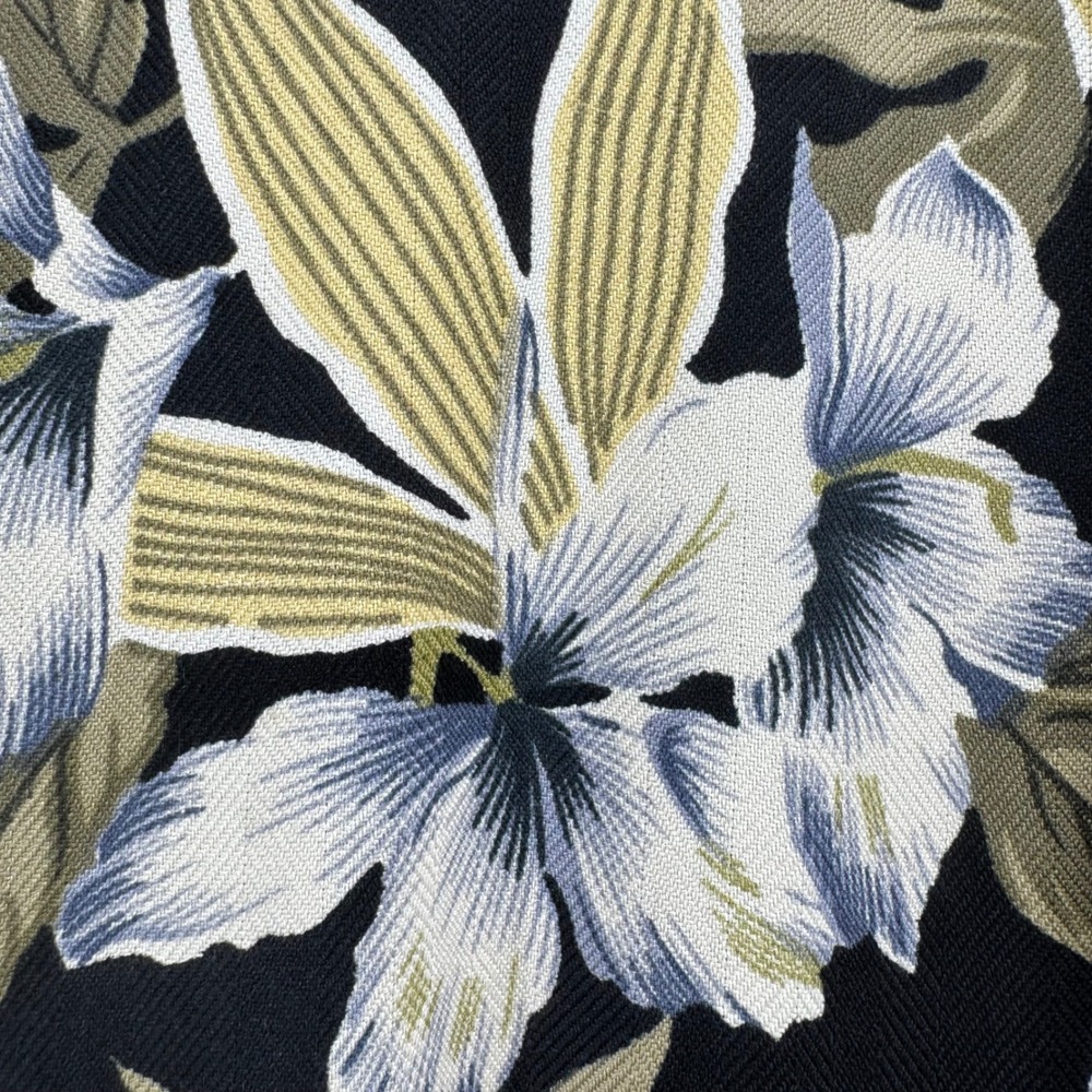 Tommy Bahama Women 100% Silk Floral Maxi Dress Black Green Tropical Sz 12 Resort - Picture 6 of 10